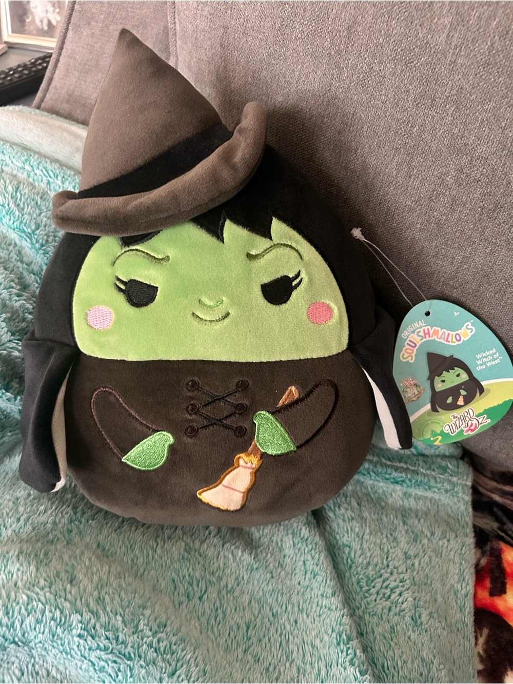Squishmallows Wizard of Oz Wicked Witch Plush - Green & Black